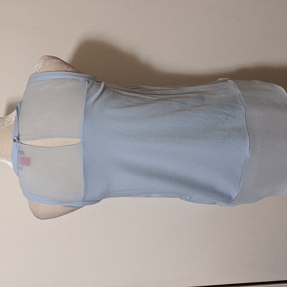 Vince Camuto Light Powder Blue Soft Sleeveless Top - Picture 2 of 4